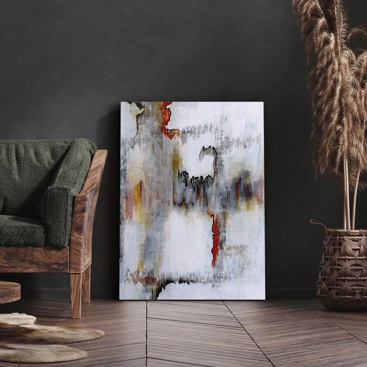 Impression sur toile - Image sur toile - Un bâton sur l'eau - 65x120 cm