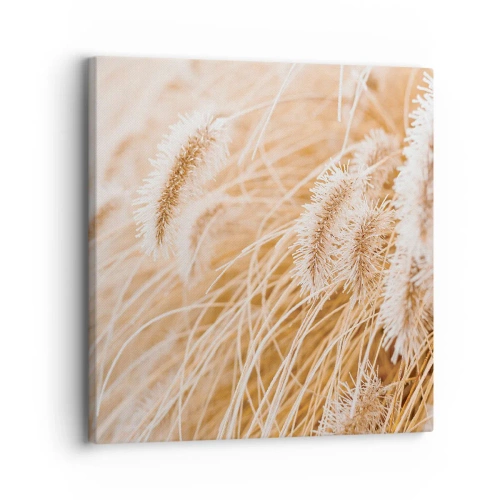 Impression sur toile - Image sur toile - Le bruissement doré de l'herbe - 30x30 cm