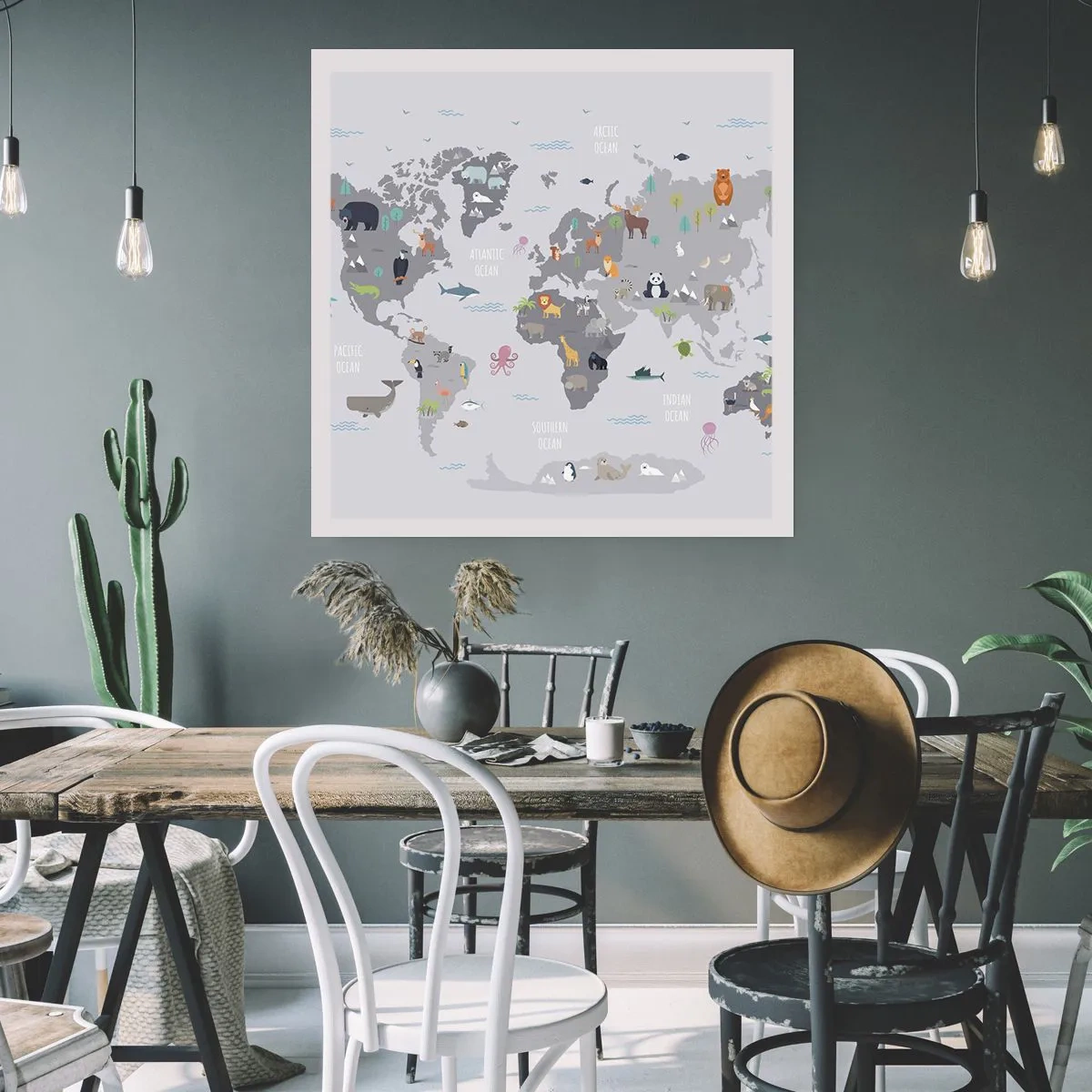 Affiche - Poster - Dis-moi d'où tu viens... - 50x50 cm