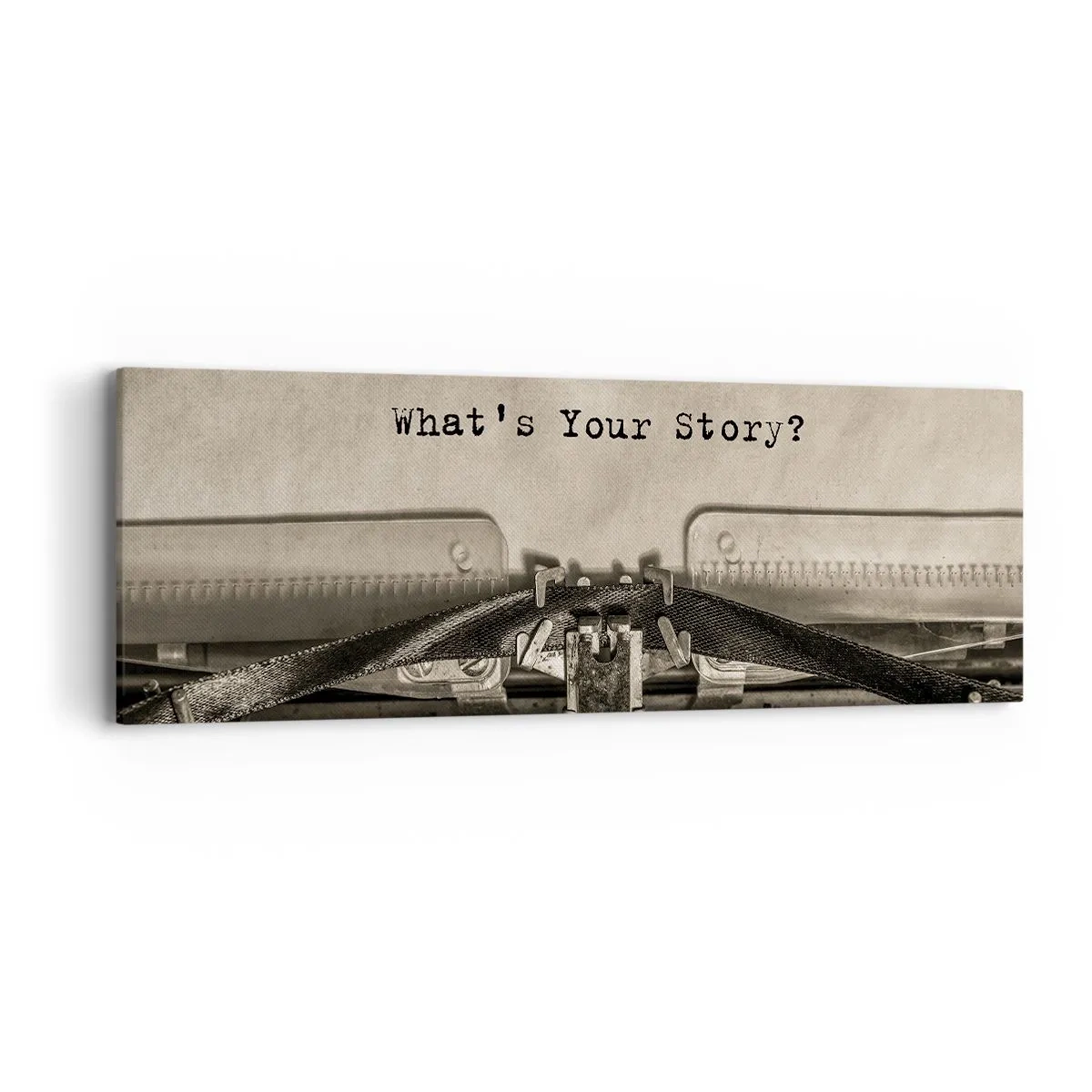 Impression sur toile - Image sur toile - Réponds-moi - 90x30 cm