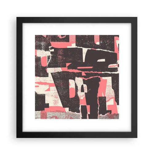 Affiche dans un cadre noir - Poster - Tout ce tapage - 30x30 cm