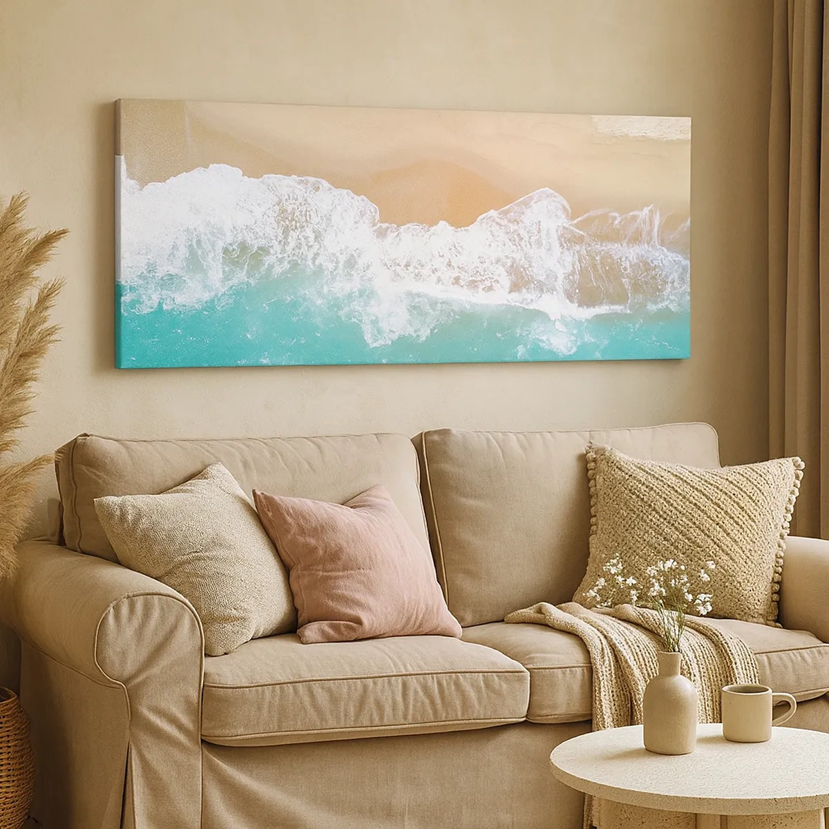 Impression sur toile - Image sur toile - Caresse de l'océan - 30x30 cm