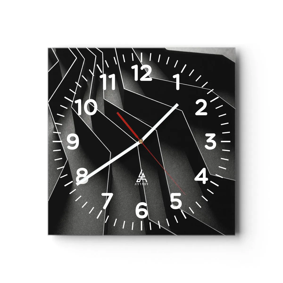 Horloge murale - Pendule murale - Ordre spatial - 30x30 cm