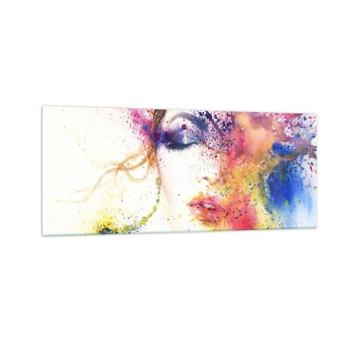 Impression sur verre - Image sur verre - Vertiges arc-en-ciel - 100x40 cm