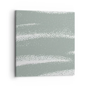 Impression sur toile - Image sur toile - Abstraction dans un climat hivernal - 70x70 cm