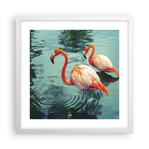 Affiche dans un cadre blanc - Poster - Nous sommes à la mode maintenant - 40x40 cm