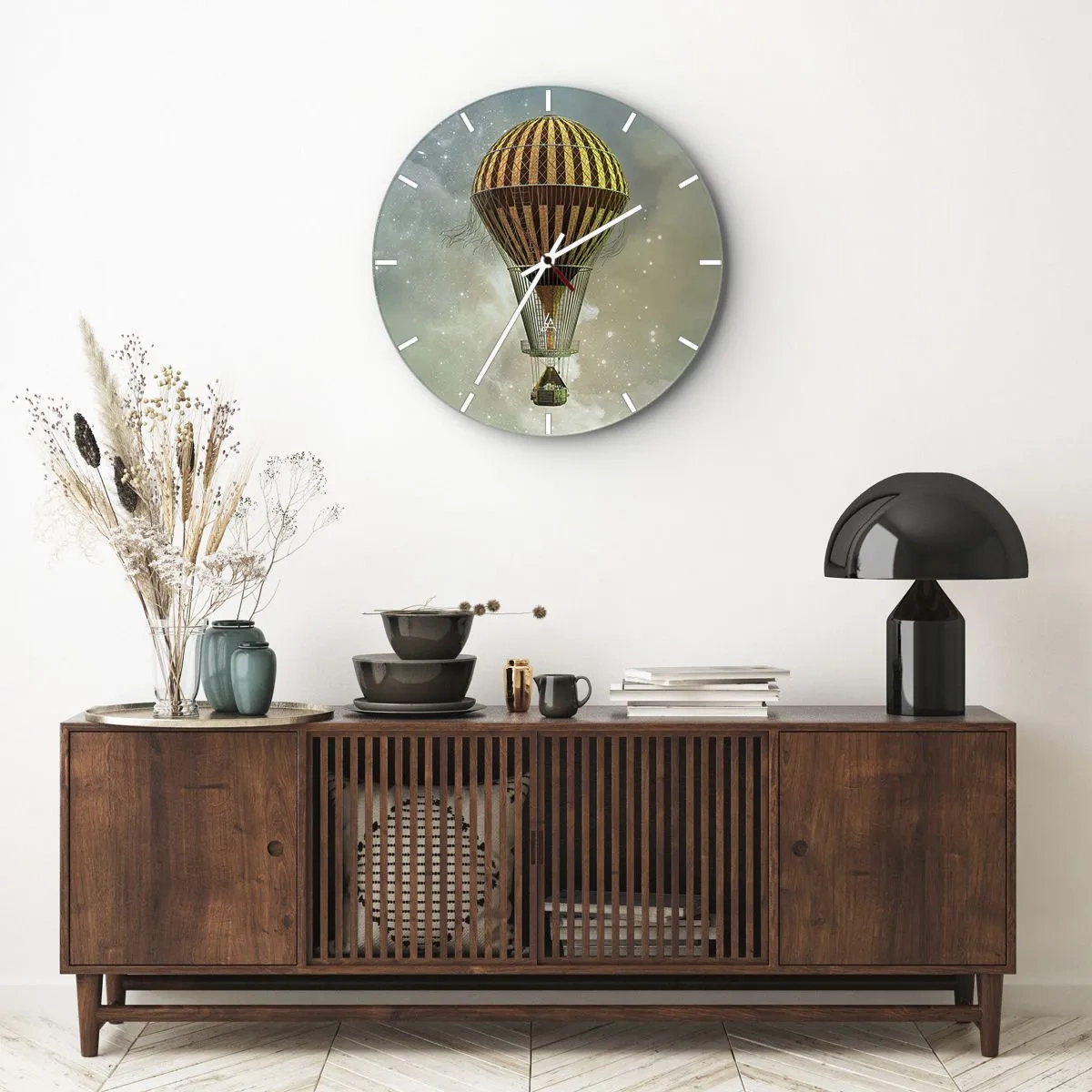 Horloge murale - Pendule murale - Vols pionniers - 30x30 cm