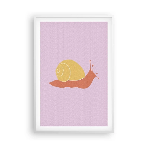 Affiche dans un cadre blanc - Poster - Il n'y a pas d'urgence - 61x91 cm