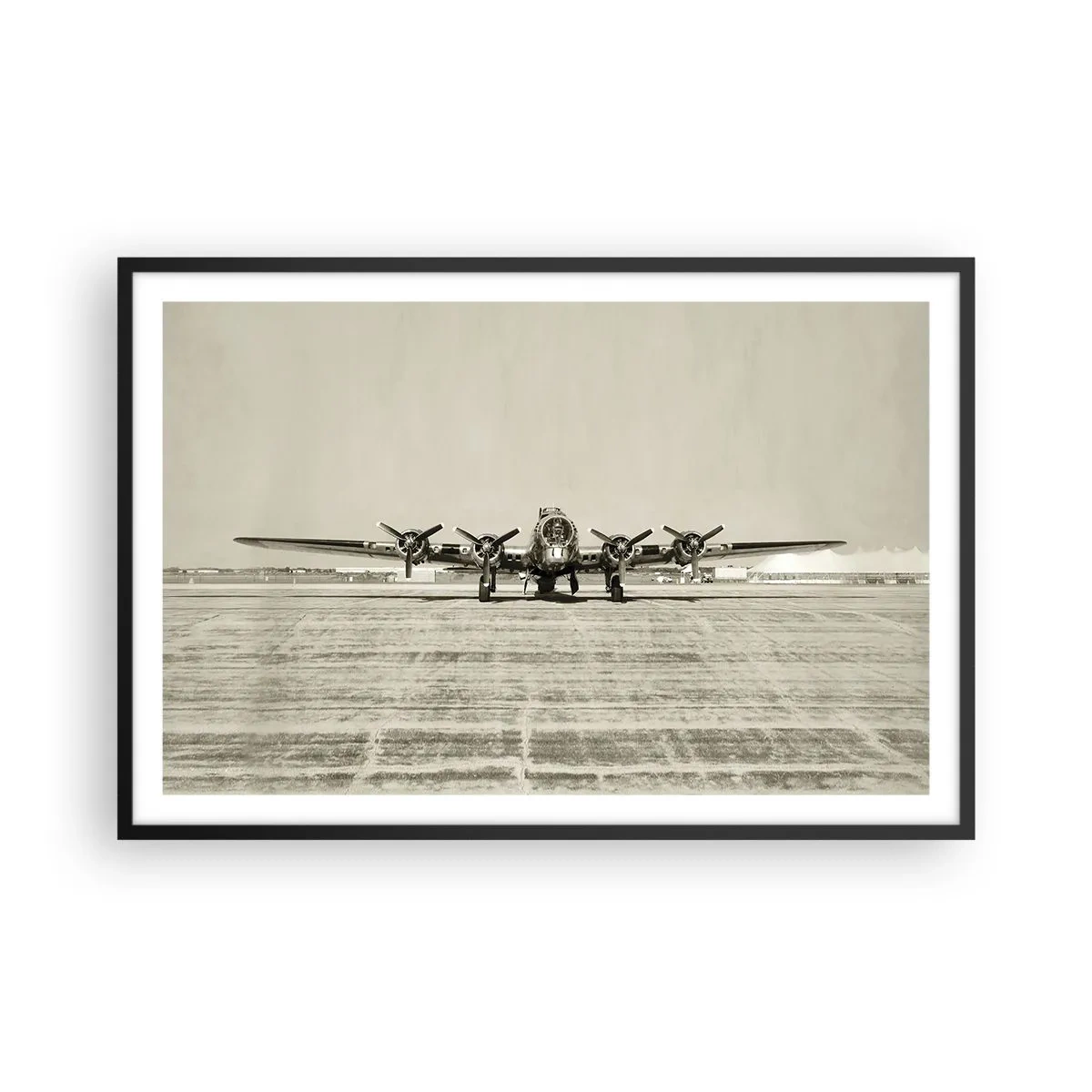 Affiche dans un cadre noir - Poster - Toujours prêt! - 91x61 cm