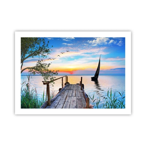 Affiche - Poster - Bonsoir! - 70x50 cm