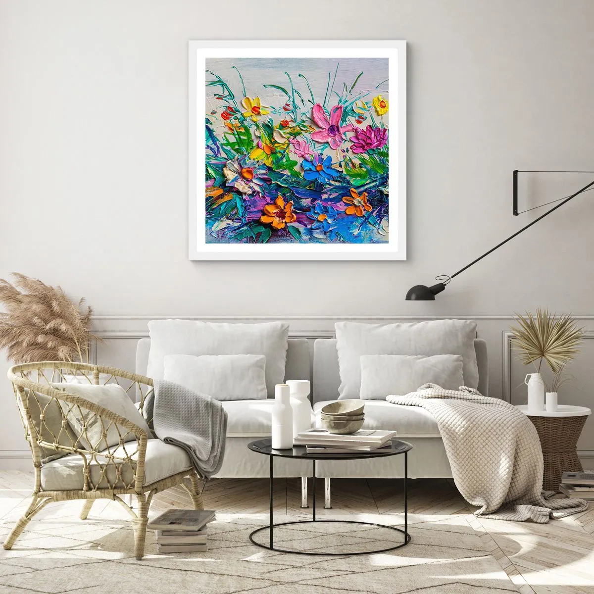 Affiche dans un cadre blanc - Poster - Absolument pas une nature morte - 50x50 cm