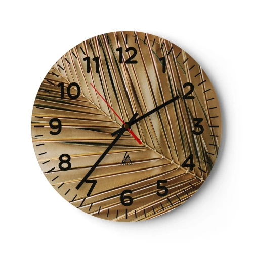 Horloge murale - Pendule murale - Colonnade naturelle - 40x40 cm