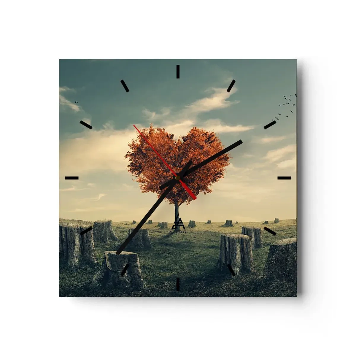 Horloge murale - Pendule murale - Il y a toujours de l'espoir - 40x40 cm