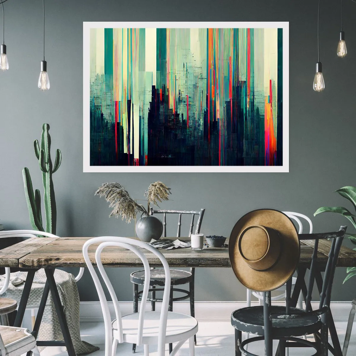 Affiche - Poster - Ville futuriste - 91x61 cm