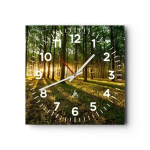 Horloge murale - Pendule murale - Toutes les photographies de printemps - 40x40 cm