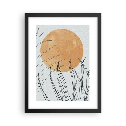 Affiche dans un cadre noir - Poster - Toujours vers le soleil - 30x40 cm