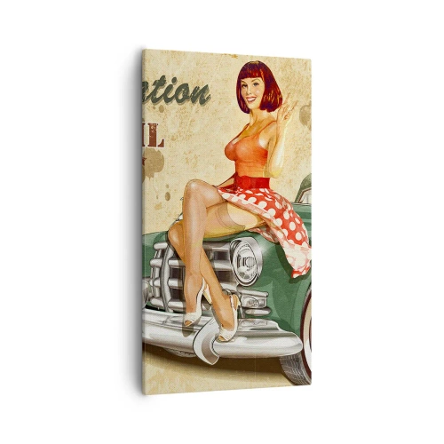 Impression sur toile - Image sur toile - Les superbes années 40. - 55x100 cm