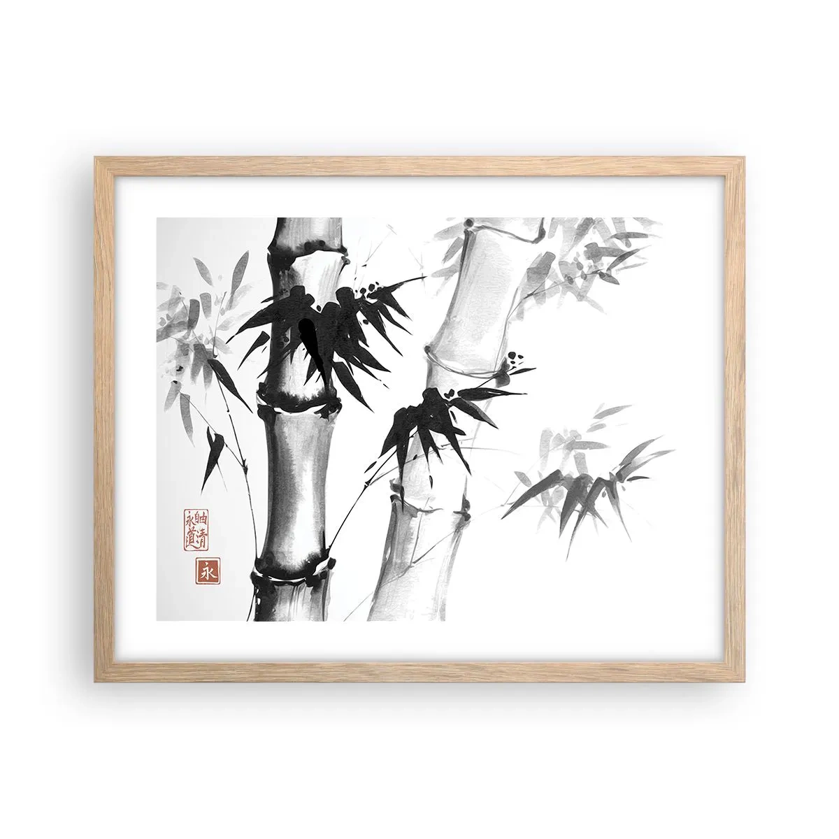 Affiche dans un chêne clair - Poster - Gros plan sur l'orient - 50x40 cm