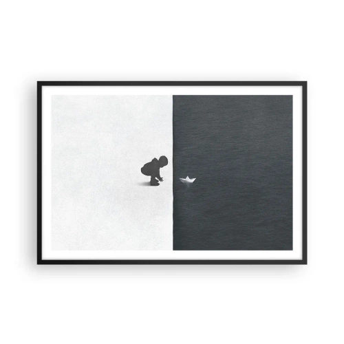 Affiche dans un cadre noir - Poster - Grande expédition - 91x61 cm