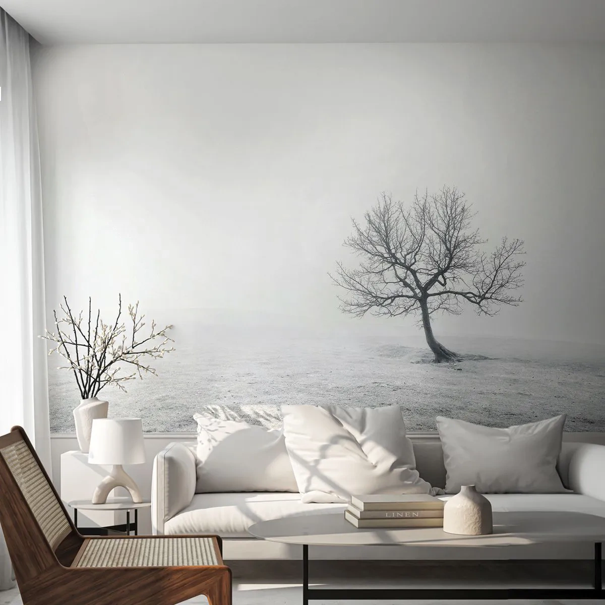Papier Peint Photo Standard Eco - Contre le néant - Paysage, Arbre, Nature - 500x350 cm