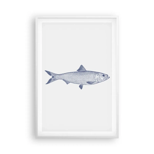 Affiche dans un cadre blanc - Poster - Salutations des mers du nord - 61x91 cm