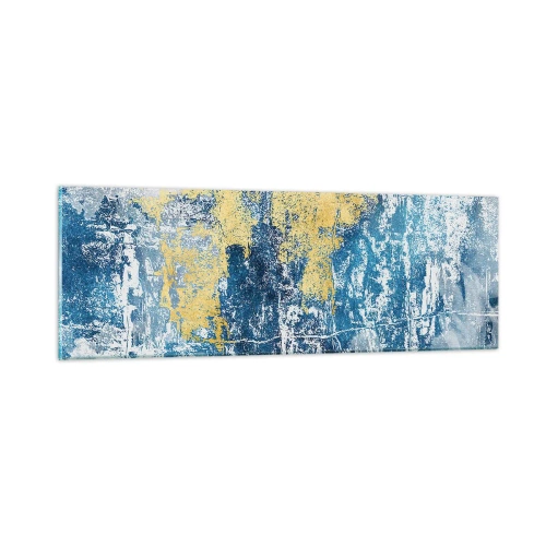 Impression sur verre - Image sur verre - Abstraction du temps - 90x30 cm