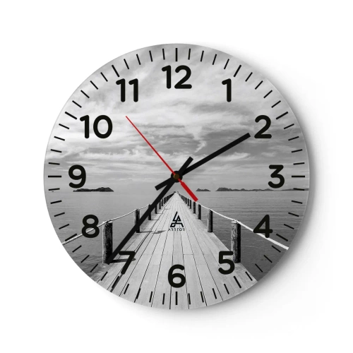 Horloge murale - Pendule murale - Et peut-être un voyage... - 30x30 cm