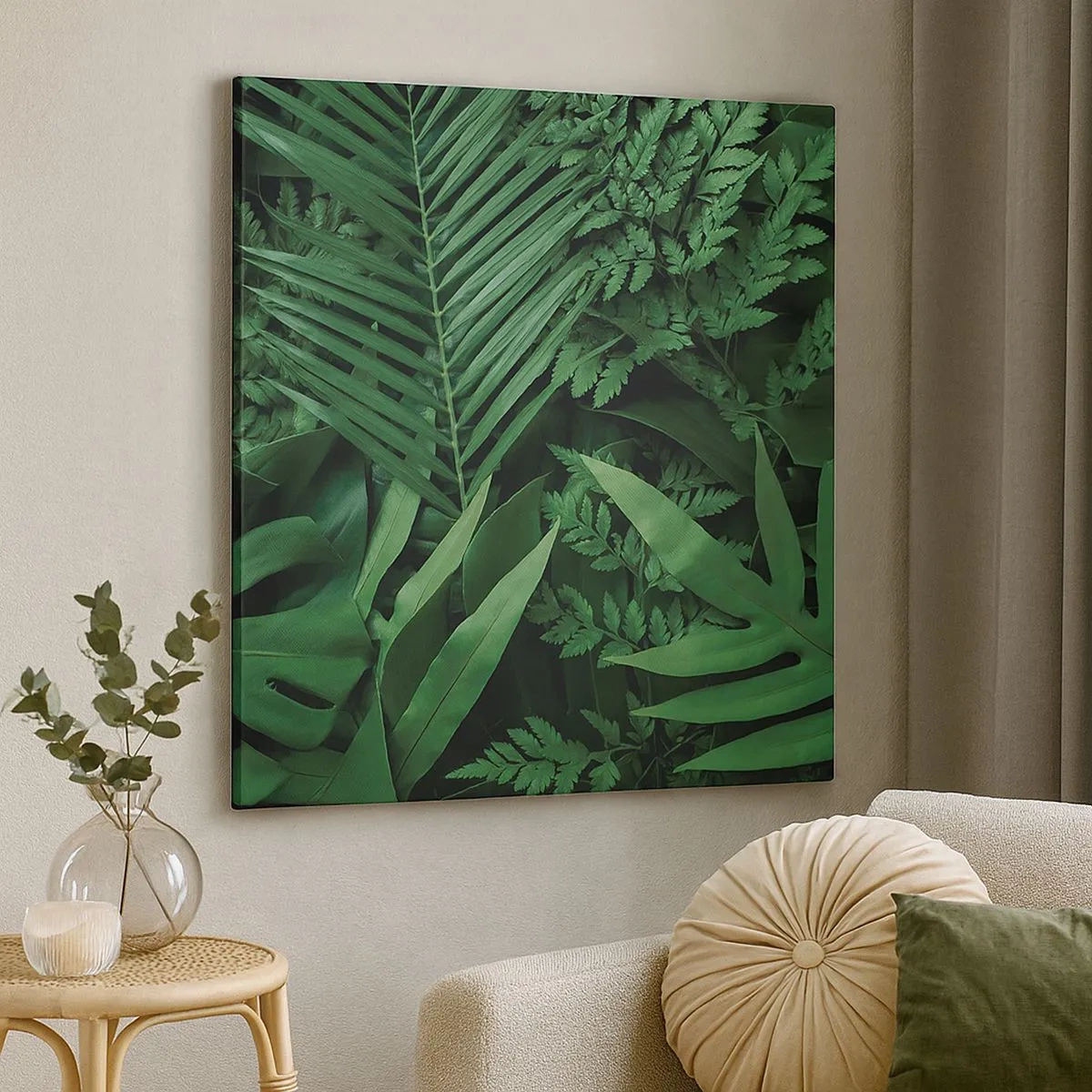 Impression sur toile - Image sur toile - Emmitouflé de verdure - 30x30 cm