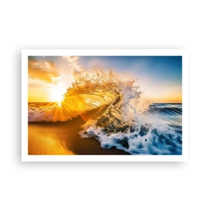 Affiche - Poster - S'amuser dans le sable - 91x61 cm