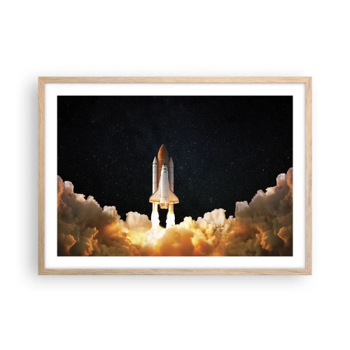 Affiche dans un chêne clair - Poster - Ad astra! - 70x50 cm