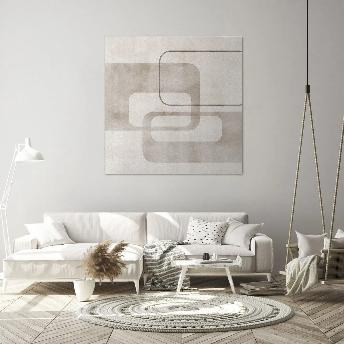 Impression sur toile - Image sur toile - Fugue géométrique - 40x40 cm