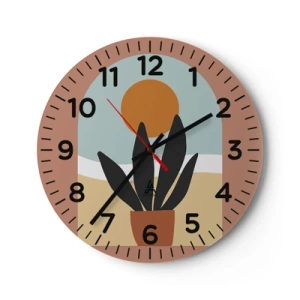 Horloge murale - Pendule murale - Petits bonheurs - 30x30 cm