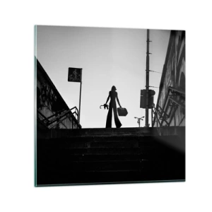 Impression sur verre - Image sur verre - Pèlerinage urbain - 70x70 cm