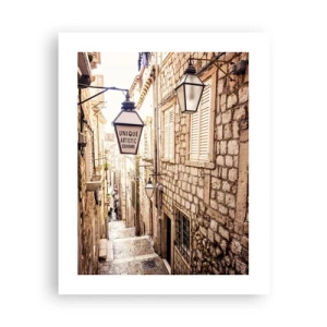 Affiche - Poster - Une charmante ruelle - 40x50 cm
