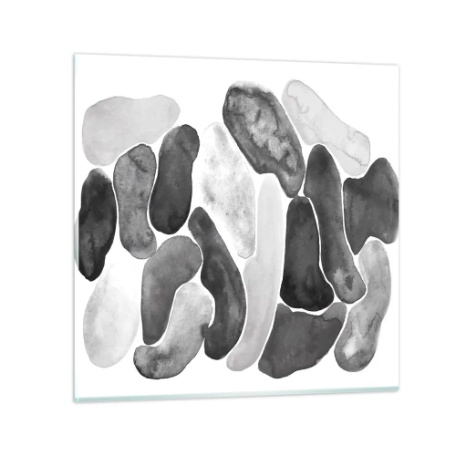 Impression sur verre - Image sur verre - Abstraction rocheuse - 50x50 cm