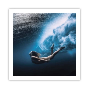 Affiche - Poster - Sirène moderne - 60x60 cm