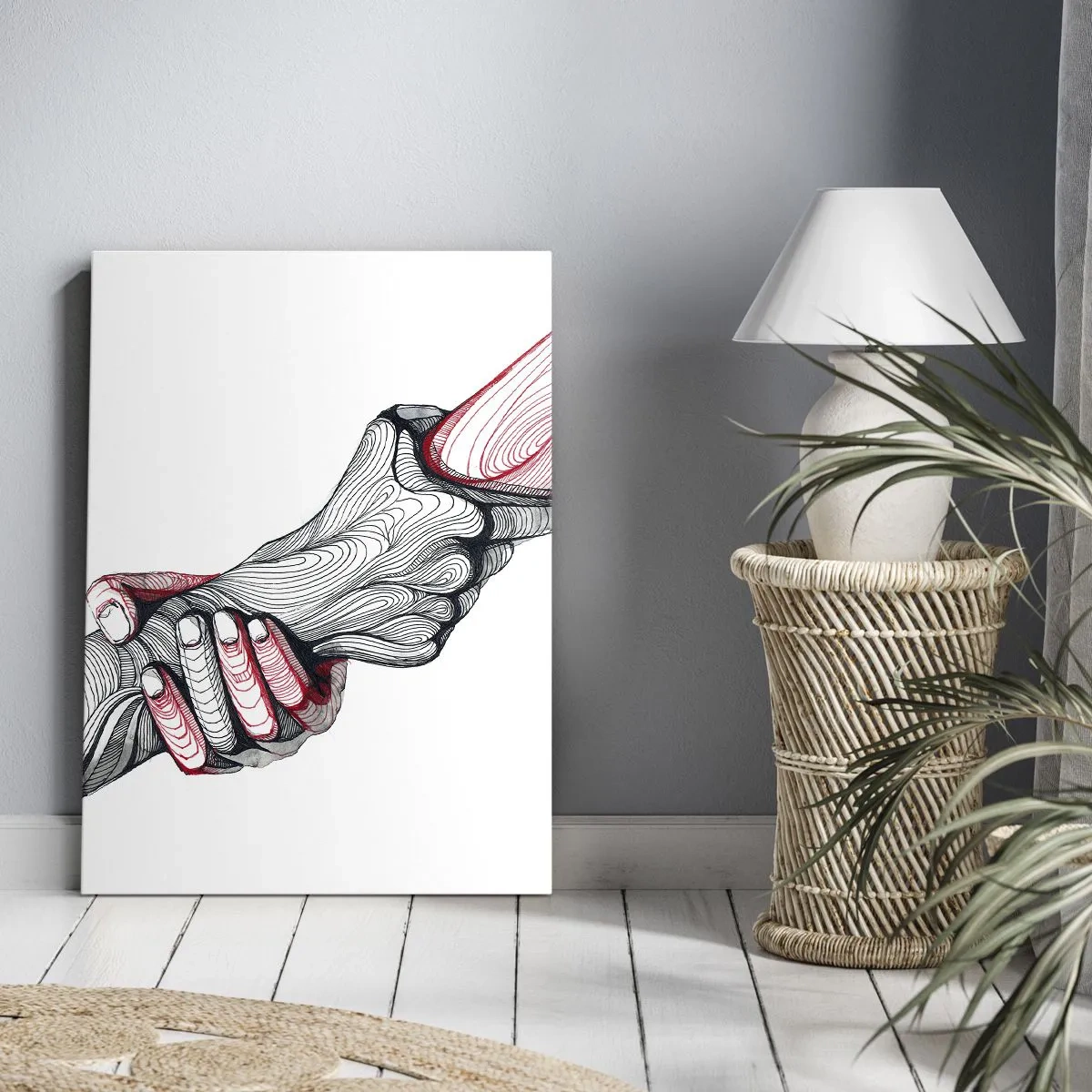 Impression sur toile - Image sur toile - Vous êtes entre de bonnes mains - 45x80 cm