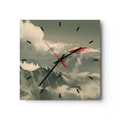 Horloge murale - Pendule murale - Pionnier intrépide - 40x40 cm