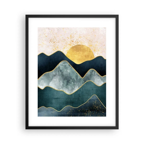 Affiche dans un cadre noir - Poster - Après les sept montagnes - 40x50 cm