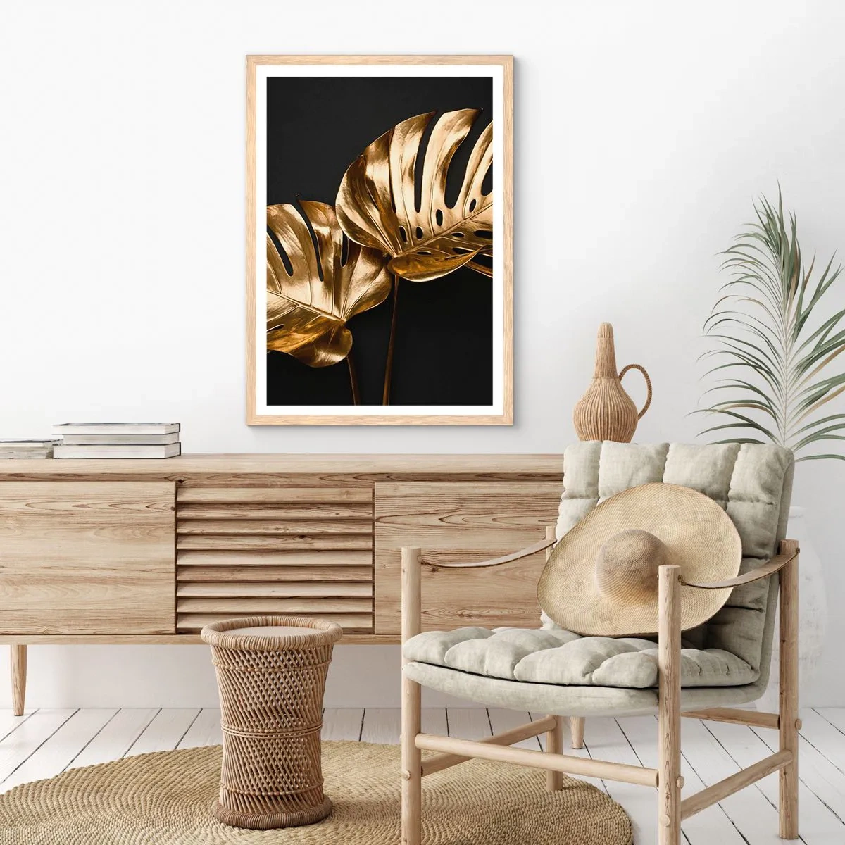 Affiche dans un chêne clair - Poster - Les trésors de la nature - 70x100 cm