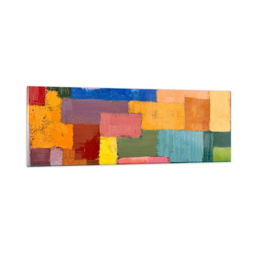 Impression sur verre - Image sur verre - Chacun est différent, tout est coloré - 90x30 cm