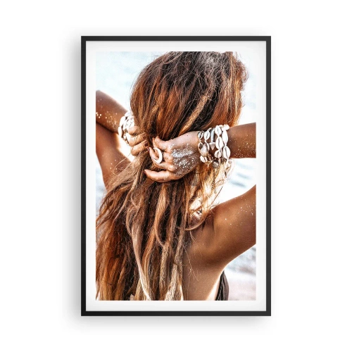 Affiche dans un cadre noir - Poster - La soeur de l'eau et du soleil - 61x91 cm