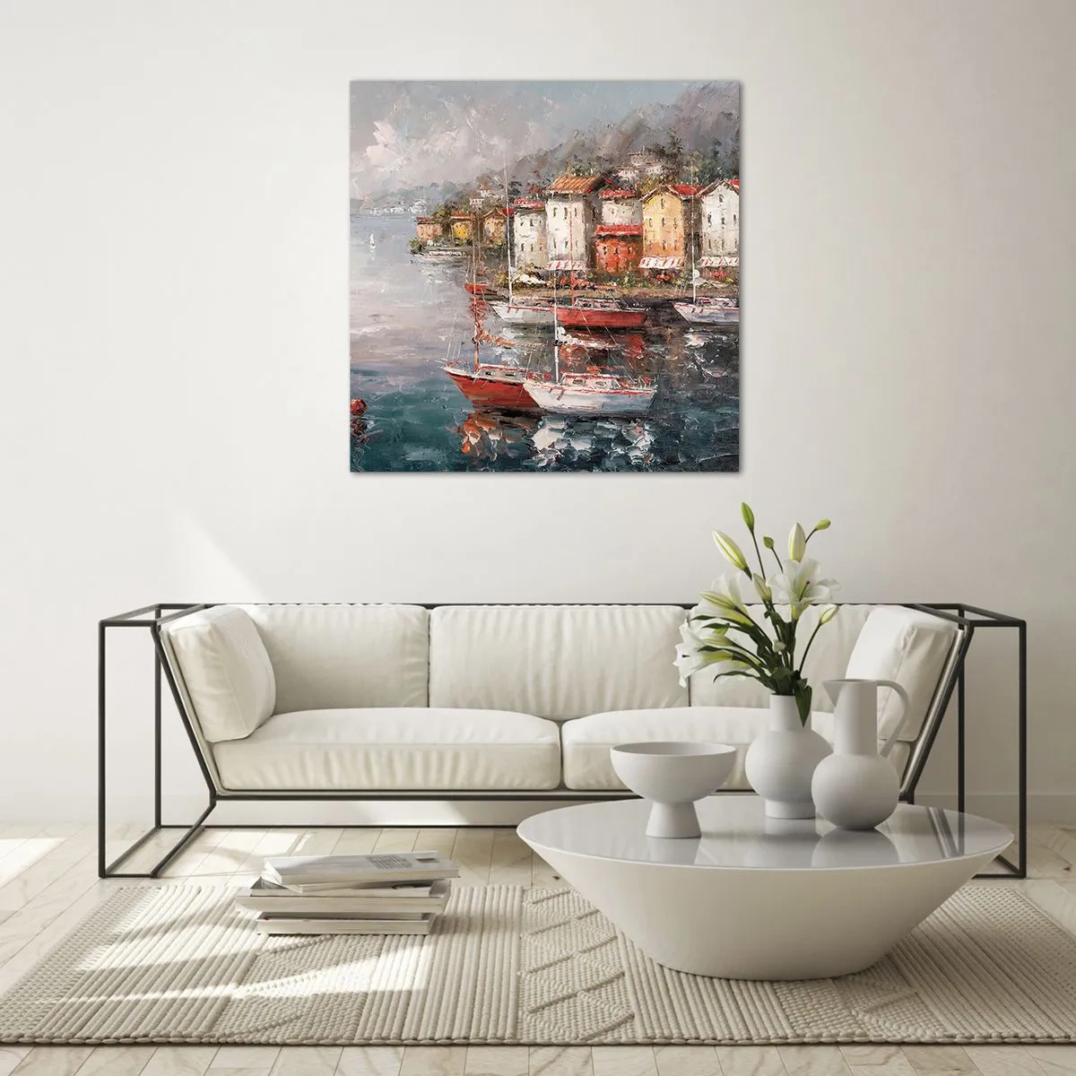 Impression sur verre - Image sur verre - Havre romantique - 30x30 cm