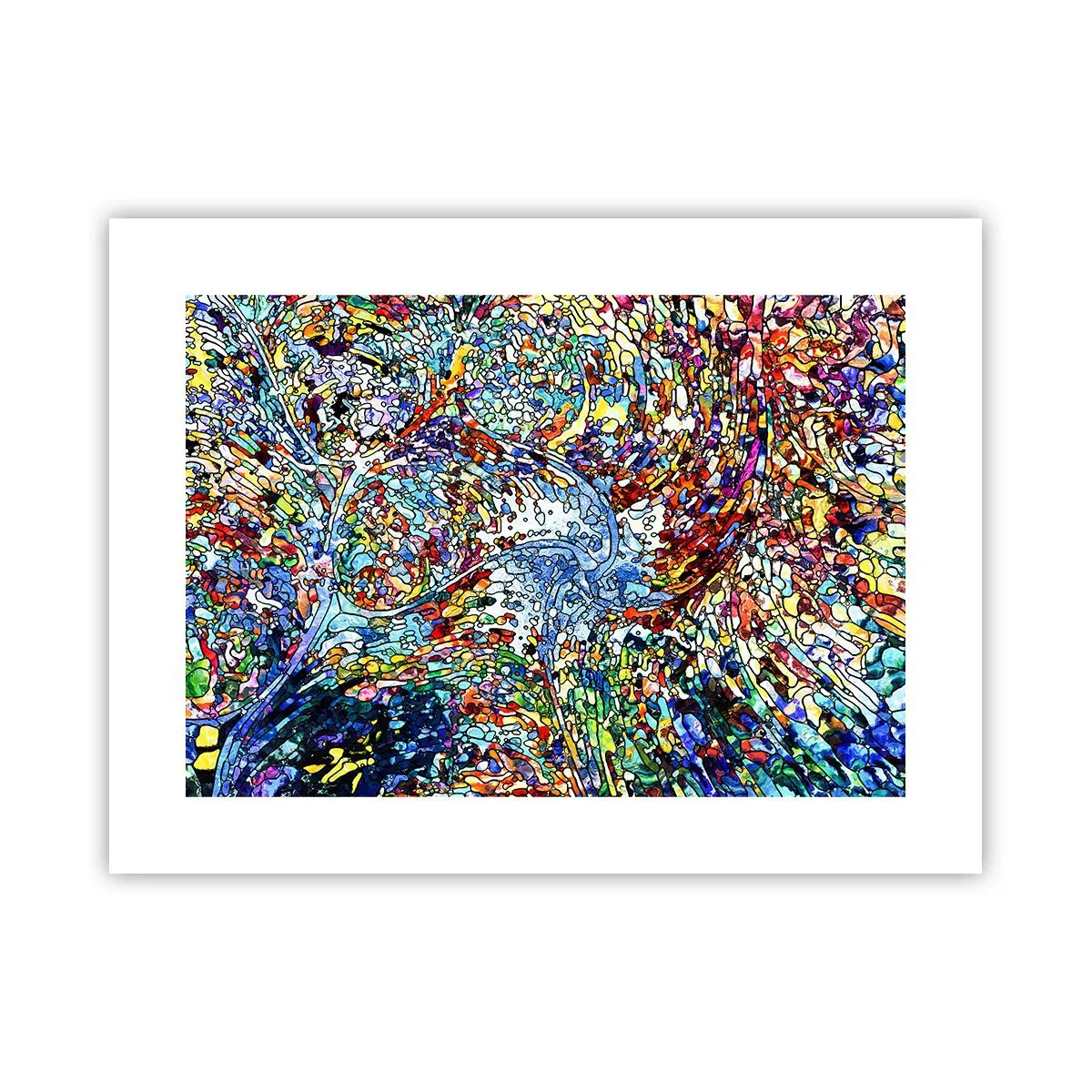 Affiche - Poster - Goutte de vitrail - 40x30 cm