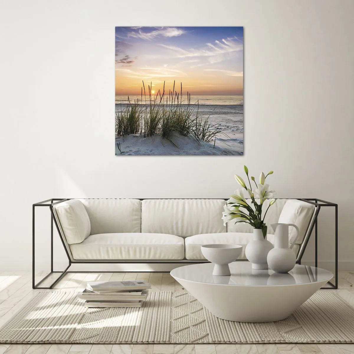 Impression sur verre - Image sur verre - Regarde, pense, ressent - 30x30 cm