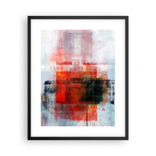 Affiche dans un cadre noir - Poster - Composition embrasée - 40x50 cm