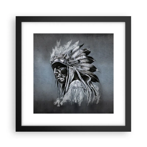 Affiche dans un cadre noir - Poster - Retour aux sources - 30x30 cm
