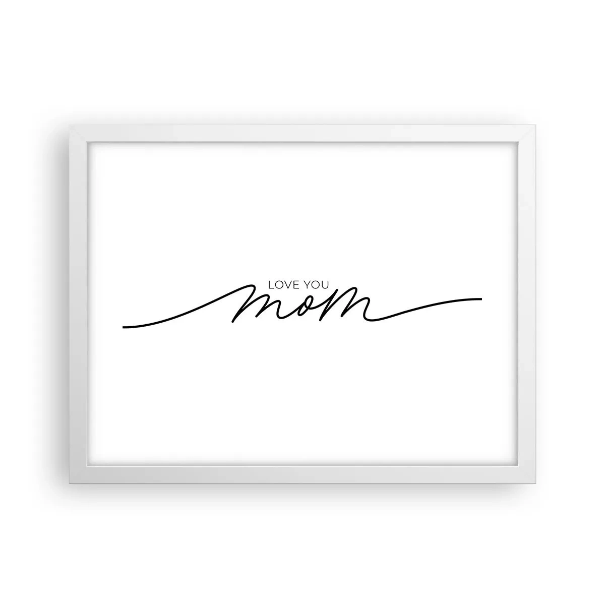 Affiche dans un cadre blanc - Poster - Grand chamboulement - 40x30 cm