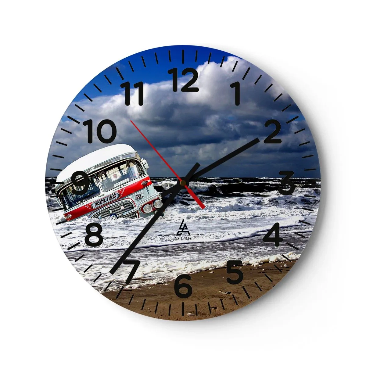 Horloge murale - Pendule murale - Et qu'est-ce qui vous étonne ? - 30x30 cm
