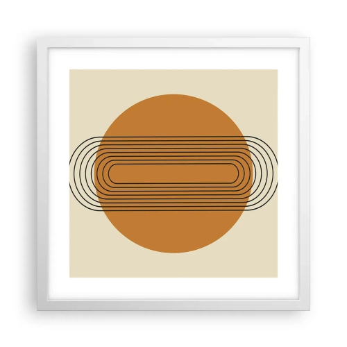 Affiche dans un cadre blanc - Poster - Plan idéal - 40x40 cm